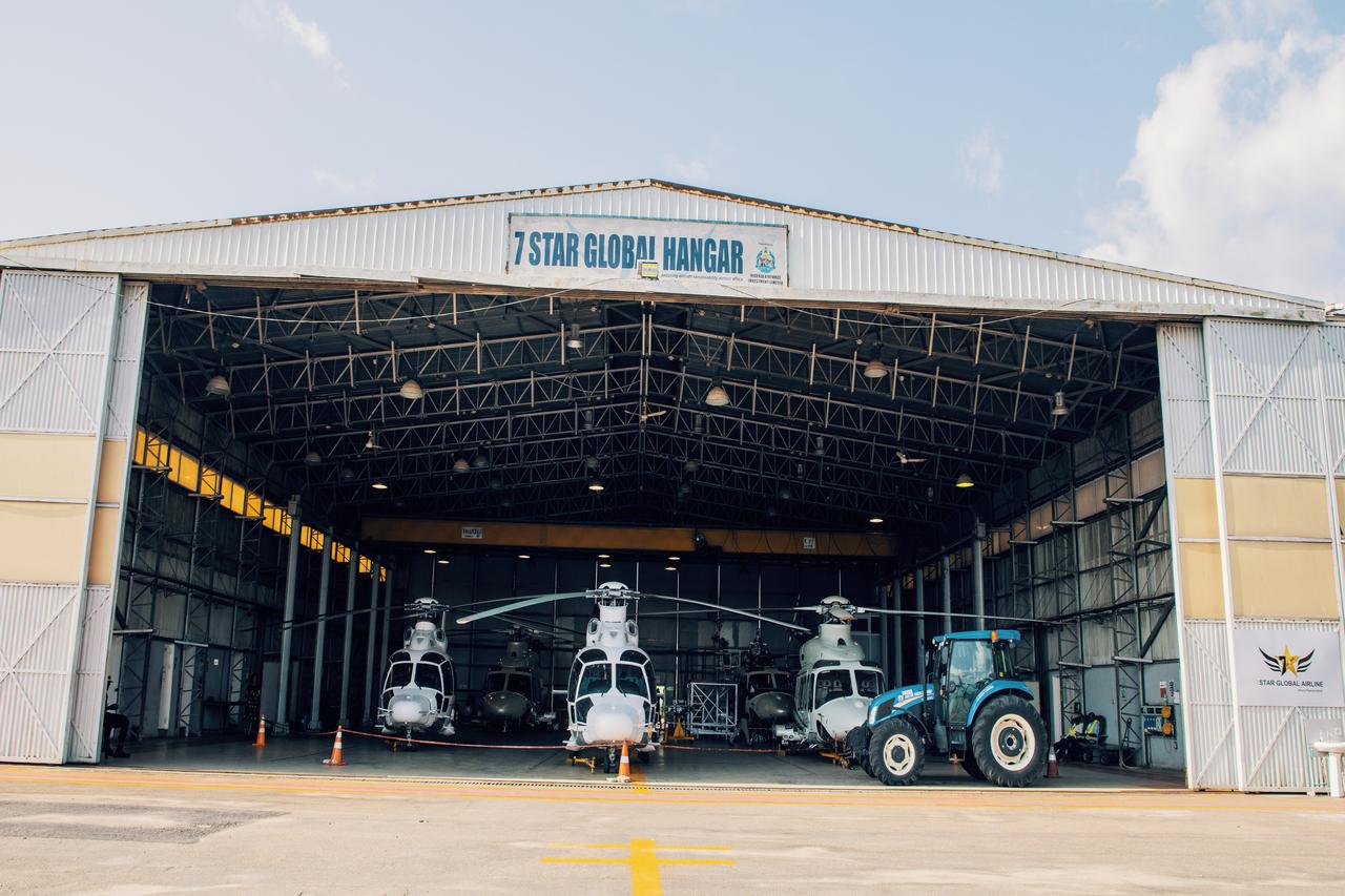 Exterior view of 7STAR GLOBAL HANGAR at MMIA Lagos